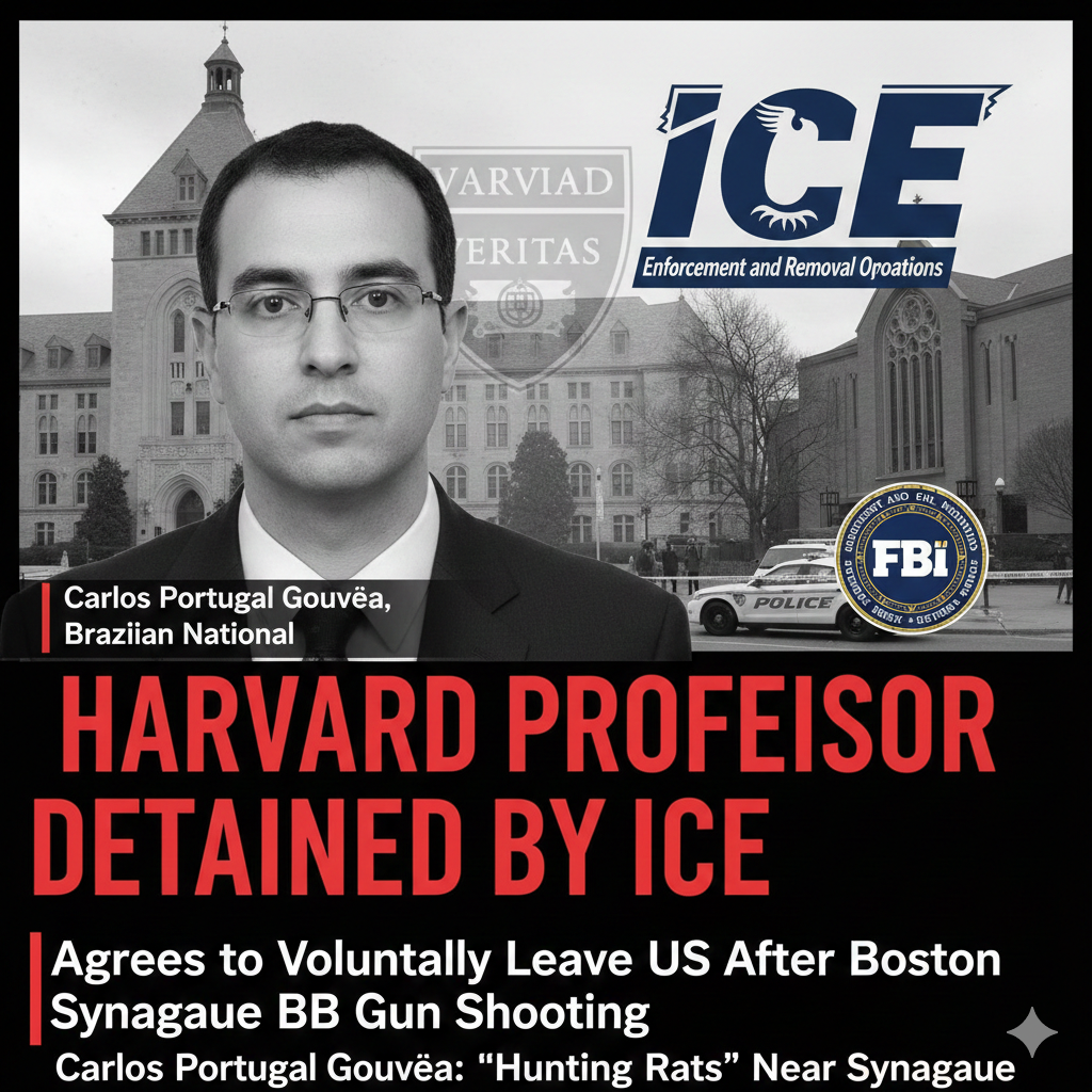 Profesor de Harvard Acusado de Disparar Frente a Sinagoga Acuerda Salir de EE.UU. Tras Detención por ICE